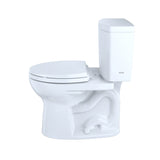 TOTO CST453CUFG#11 Drake II 1G Two-Piece Round 1.0 GPF Toilet in Colonial White