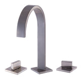 ALFI Brand AB1336-BN Brushed Nickel Gooseneck Widespread Bathroom Faucet