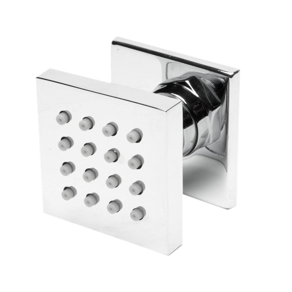 ALFI Brand AB3820-PC Polished Chrome 2" Square Adjustable Shower Body Spray