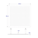 ALFI RAIN24S-BSS 24" Square Brushed Stainless Steel Ultra Thin Rain Shower Head
