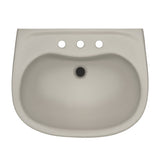 TOTO LPT241.8G#03 Supreme Oval Pedestal Bathroom Sink for 8" Center Faucets, Bone Finish