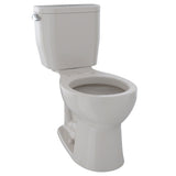 TOTO Entrada Two-Piece Round 1.28 GPF Universal Height Toilet, Sedona Beige - CST243EF#12