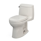 TOTO MS604124CEFG#11 UltraMax II One-Piece Elongated Universal Height Toilet with SoftClose Seat, Colonial White