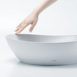 TOTO LT477G#01 Kiwami Asymmetrical Vessel Bathroom Sink with CEFIONTECT, Cotton White