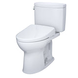 TOTO MW4544736CEFGA#01 WASHLET+ Drake II Two-Piece Toilet with Auto Flush WASHLET+ S7A Bidet Seat