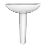 TOTO LPT242G#01 Prominence Oval Pedestal Bathroom Sink for Single Hole Faucets, Cotton White