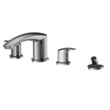 TOTO TBG09202U#CP GM Two-Handle Deck-Mount Roman Tub Filler Trim with Handshower, Polished Chrome