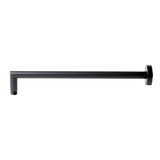 ALFI Brand ABSA16R-BM Black Matte 16" Round Wall Shower Arm