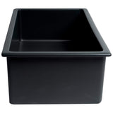 ALFI Brand AB3018UD-BM 30" Undermount / Drop-in Fireclay Kitchen Sink in Matte Black