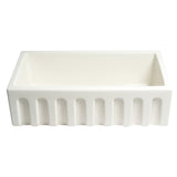 ALFI Brand AB3318HS-B Biscuit 33" x 18" Reversible Fireclay Farm Sink