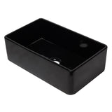 ALFI AB3320SB-BG 33 inch Black Reversible Single Fireclay Farmhouse Kitchen Sink