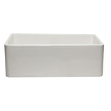 ALFI AB3020SB-W 30 inch White Reversible Single Fireclay Farmhouse Kitchen Sink