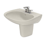 TOTO LHT242.4G#12 Prominence Oval Wall-Mount Bathroom Sink with Shroud for 4" Center Faucets, Sedona Beige