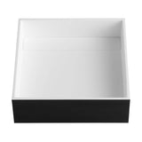 ALFI Brand ABRS14SBM Black Matte 14" Square Solid Surface Resin Sink