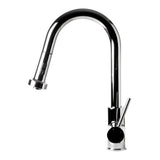 ALFI Brand ABKF3262-PC Polished Chrome Sensor Gooseneck Pull Down Kitchen Faucet