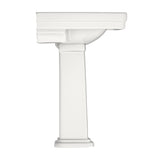 TOTO LPT530.4N#11 Promenade 27-1/2" x 22-1/4" Pedestal Bathroom Sink for 4" Center Faucets, Colonial White