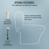 TOTO SW3073#01 WASHLET C2 Electronic Bidet Toilet Seat with PreMist and eWater+ Wand Cleaning, Round