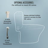 TOTO SW3084#01 Washlet C5 Bidet Toilet Seat with Premist and eWater+ Wand Cleaning, Elongated, Cotton White