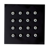 ALFI Brand AB3820-BM Black Matte 2" Square Adjustable Shower Body Spray