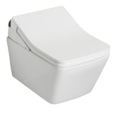 TOTO CWT4494049CMFG#MS Washlet+ SP Wall-Hung Square Toilet with SX Bidet Seat and DuoFit In-Wall Tank System