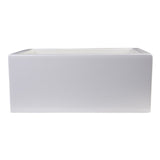 ALFI AB2418SB-B 24" Biscuit Smooth Thick Wall Fireclay Single Bowl Farm Sink