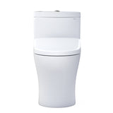 TOTO MW6464726CEMFGN#01 WASHLET+ Aquia IV One-Piece Dual Flush Toilet with S7 Electric Bidet Seat, Cotton White