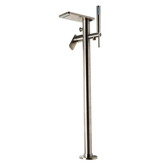 ALFI Brand AB2875-BN Brushed Nickel Free Standing Floor Mounted Bath Tub Filler