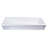 ALFI Brand AB48TR 48" White Above Mount Porcelain Bath Trough Sink