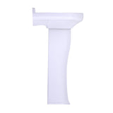 TOTO LPT642.4#01 Dartmouth Rectangular Pedestal Bathroom Sink with Arched Front for 4" Center Faucets, Cotton White