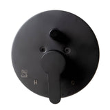 ALFI Brand AB3101-BM Black Matte Shower Valve with Rounded Lever Handle and Diverter