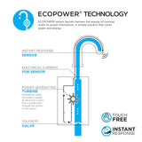 TOTO T28S53EM#PN Standard Right EcoPower 0.5 GPM Touchless Bathroom Faucet with Mixing Valve, Polished Nickel