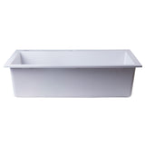 ALFI AB3020DI-W White 30" Drop-In Single Bowl Granite Composite Kitchen Sink