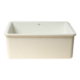 ALFI Brand AB2317 23" White Fireclay Undermount Kitchen Sink