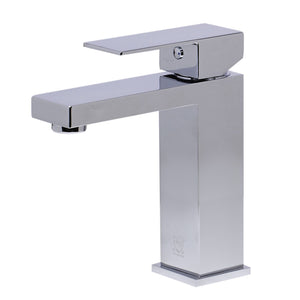 ALFI Brand AB1229-PC Polished Chrome Square Single Lever Bathroom Faucet