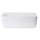 ALFI AB503-B Biscuit 23" Smooth Apron Fireclay Single Bowl Farmhouse Sink