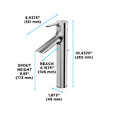 TOTO TLS01304U#CP LB Series Single Handle Bathroom Faucet for Sink with Drain Assembly, Polished Chrome