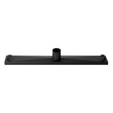 ALFI Brand ABLD24B-BM 24" Black Matte Stainless Steel Linear Shower Drain with Solid Cover