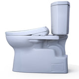 TOTO MW4744726CEFG#01 WASHLET+ Vespin II Two-Piece Toilet and WASHLET+ S7 Bidet Seat, Cotton White