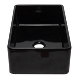 ALFI AB3320SB-BG 33 inch Black Reversible Single Fireclay Farmhouse Kitchen Sink