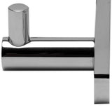 ALFI Brand AB9528-PC Polished Chrome Wall Mounted 4 Prong Robe / Towel Hook Bathroom Accessory