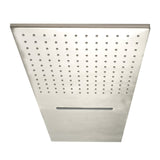 ALFI Brand RAIN10SW-BN Brushed Nickel 10" Wall-Mounted Square Waterfall Rain Shower Head