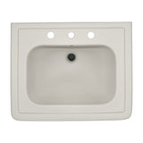 TOTO LPT530.8N#12 Promenade 27-1/2" x 22-1/4" Pedestal Bathroom Sink for 8" Center Faucets, Sedona Beige