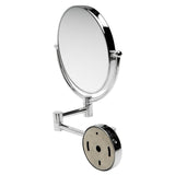 ALFI Brand ABM8WR-PC 8" Round Wall Mounted 5x Magnify Cosmetic Mirror