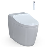 TOTO WASHLET G450 1.0 or 0.8 GPF Smart Toilet with Integrated Bidet Seat and CEFIONTECT, Cotton White - MS922CUMFG#01