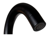 ALFI Brand AB2534-BM Black Matte Single Lever Floor Mounted Tub Filler Mixer with Hand Held Shower Head