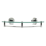 ALFI AB9546 Polished Chrome Corner Mounted Glass Shower Shelf Bathroom Accessory