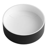 ALFI Brand ABRS15RBM Black Matte 15" Round Solid Surface Resin Sink