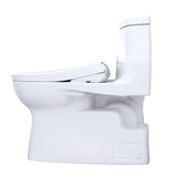 TOTO MW6144736CUFGA#01 WASHLET+ Carlyle II 1G One-Piece Toilet with Auto Flush WASHLET+ S7A Bidet Seat, Cotton White