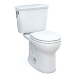 TOTO CST785CEFG#01 Drake Transitional Two-Piece Round Universal Height Toilet, Cotton White