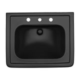 TOTO LPT530.8N#51 Promenade 27-1/2" x 22-1/4" Pedestal Bathroom Sink for 8" Center Faucets, Ebony